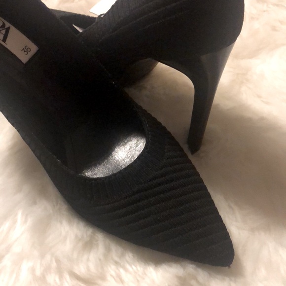 Zara stretch black heels - Picture 5 of 5